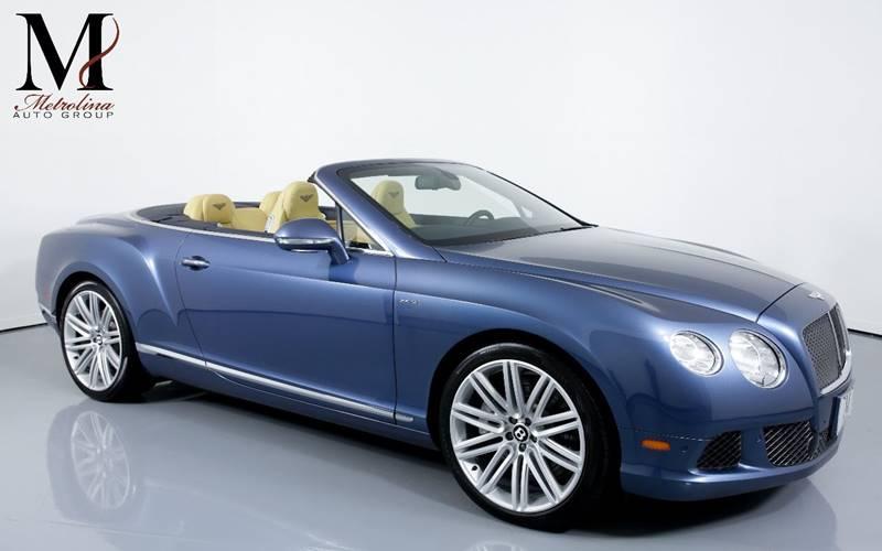 Used 2014 Bentley Continental GT Speed AWD 2dr Convertible for sale Sold at Metrolina Auto Group in Charlotte NC 28217 - 1