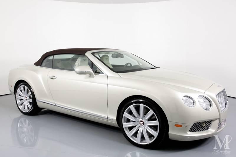 Used 2013 Bentley Continental GT V8 AWD 2dr Convertible for sale Sold at Metrolina Auto Group in Charlotte NC 28217 - 2