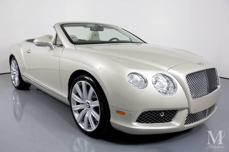 Used 2013 Bentley Continental GT V8 AWD 2dr Convertible for sale Sold at Metrolina Auto Group in Charlotte NC 28217 - 3