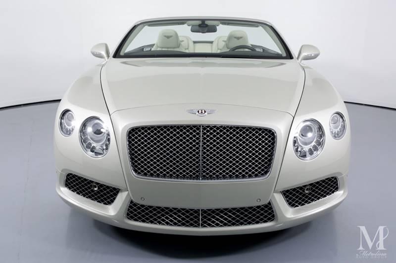 Used 2013 Bentley Continental GT V8 AWD 2dr Convertible for sale Sold at Metrolina Auto Group in Charlotte NC 28217 - 4