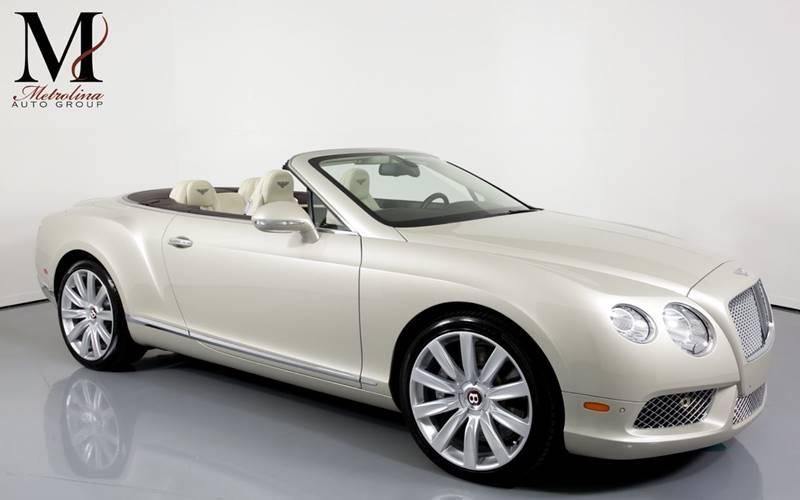 Used 2013 Bentley Continental GT V8 AWD 2dr Convertible for sale Sold at Metrolina Auto Group in Charlotte NC 28217 - 1