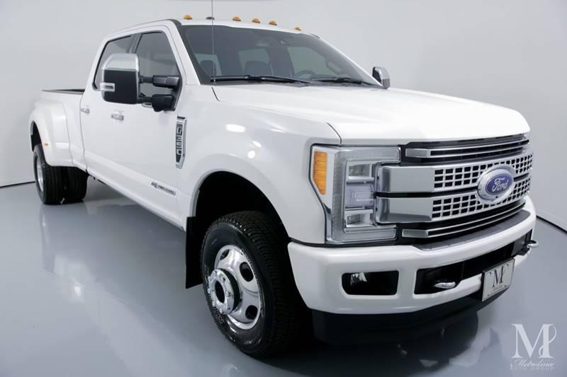 Used 2018 Ford F-350 Super Duty Platinum 4x4 4dr Crew Cab 8 ft. LB DRW Pickup for sale Sold at Metrolina Auto Group in Charlotte NC 28217 - 2