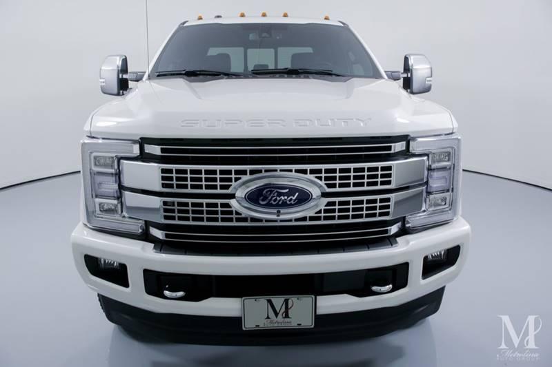 Used 2018 Ford F-350 Super Duty Platinum 4x4 4dr Crew Cab 8 ft. LB DRW Pickup for sale Sold at Metrolina Auto Group in Charlotte NC 28217 - 3