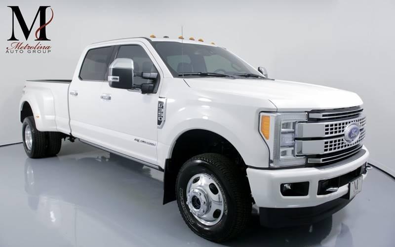 Used 2018 Ford F-350 Super Duty Platinum 4x4 4dr Crew Cab 8 ft. LB DRW Pickup for sale Sold at Metrolina Auto Group in Charlotte NC 28217 - 1