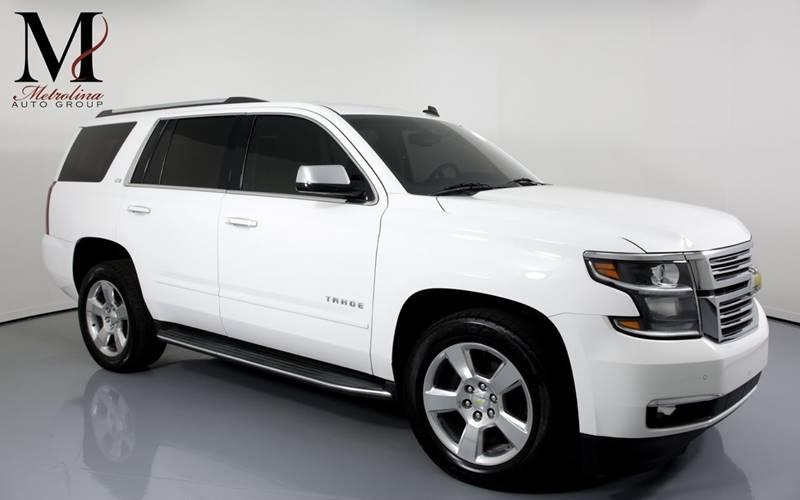 Used 2015 Chevrolet Tahoe LTZ 4x2 4dr SUV for sale Sold at Metrolina Auto Group in Charlotte NC 28217 - 1